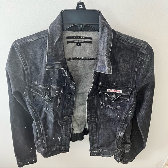 Hudson Jeans Jackets & Blazers - Womens Hudson Trucker jacket

Black distressed

Size S

Buttons

Pockets
